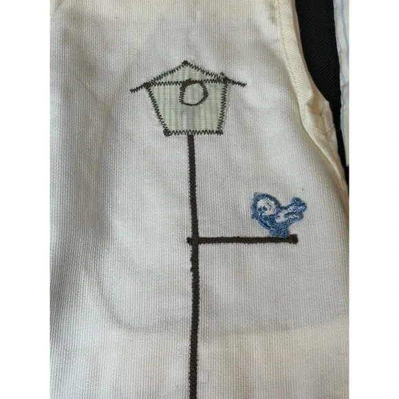 Vtg Baby Togs Boy Clothes/Blue/Embroidered/Button Down/Vest/50's-70's?/Bird Lot - Picture 7 of 12